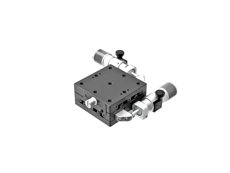 Łożysko EXC 65X65mm, stalowe, stolik XY, boczny mikrometr śrubowy sub-mikronowy, +/-6.5mm, gwinty 1/4-20 — zdjęcie produktu, nr katalogowy TSD-652SWPUU