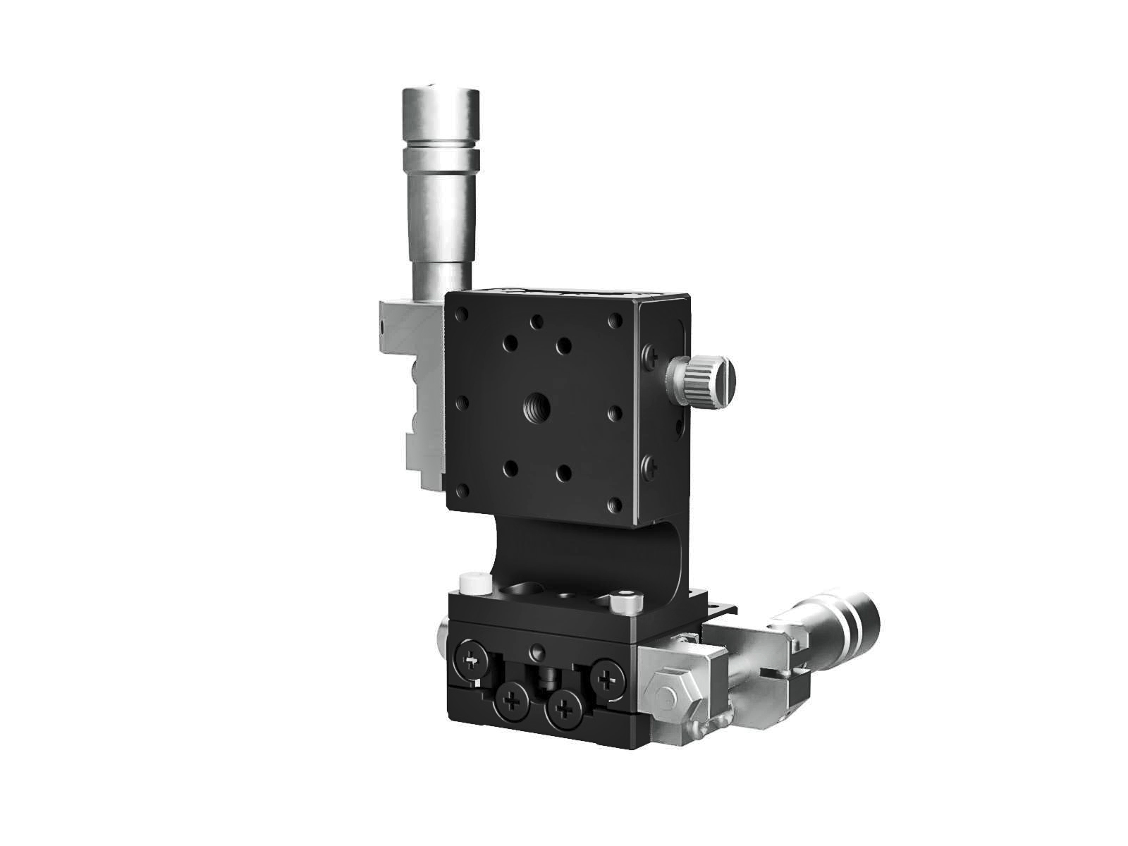Łożysko EXC 25X25mm, stalowe, stolik osi XZ, (pionowa platforma) mikrometr boczny, +/-3mm, gwinty M2 (TSD-254SL)