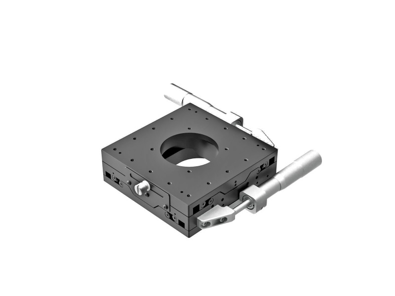 Łożysko EXC 120X120mm, stal, stolik XY, mikrometr boczny, +/-20mm, gwinty M4 (TSD-1202SH)