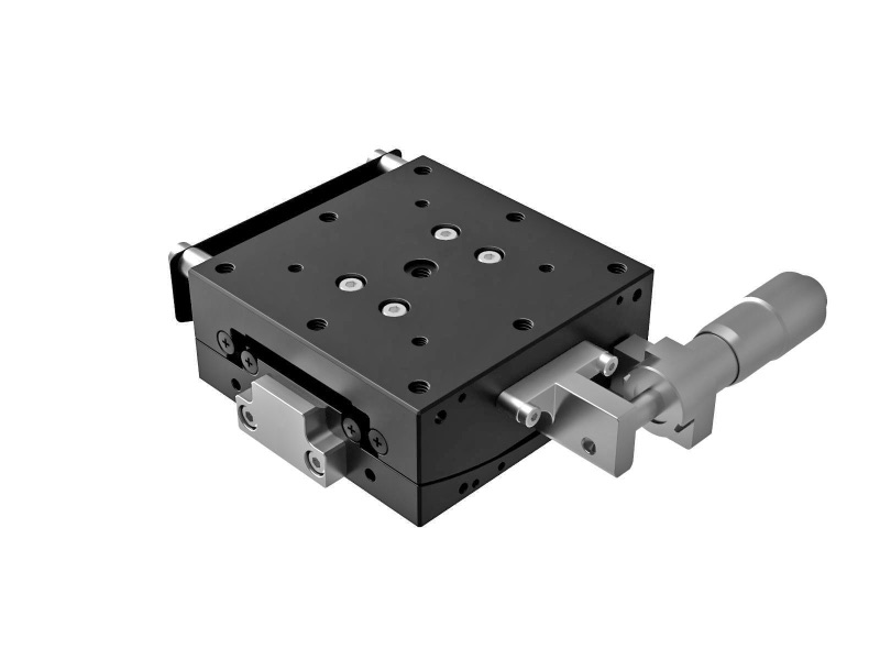 Goniometr 60X60 mm, łożyska EXC, 1 oś, +/-4.5, wysokość osi 60 mm, mikrometr, gwint M4 (GOHT-60A60BMS)