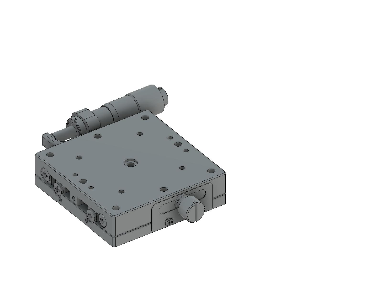 Łożysko EXC 60X60mm, ze stali nierdzewnej, stolik osi X, mikrometr boczny, +/-6.5mm, gwinty M4, prawoskrętne (TSDH-601SR-B)