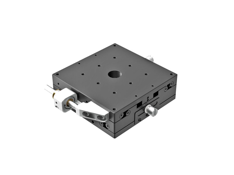 Łożysko EXC 100X100mm, stalowe, stolik XY, boczna śruba sześciokątna, +/-12.5mm, gwinty M4, prawoskrętne — zdjęcie produktu, nr katalogowy TSD-1002SRFP