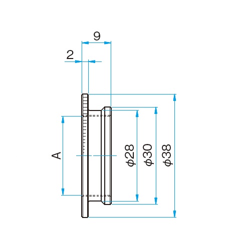 Adapter do strony obiektywu dla aktuatorów obiektywu z silnikiem krokowym, gwint M20.32 (OBL-ADP3-M20.32B)