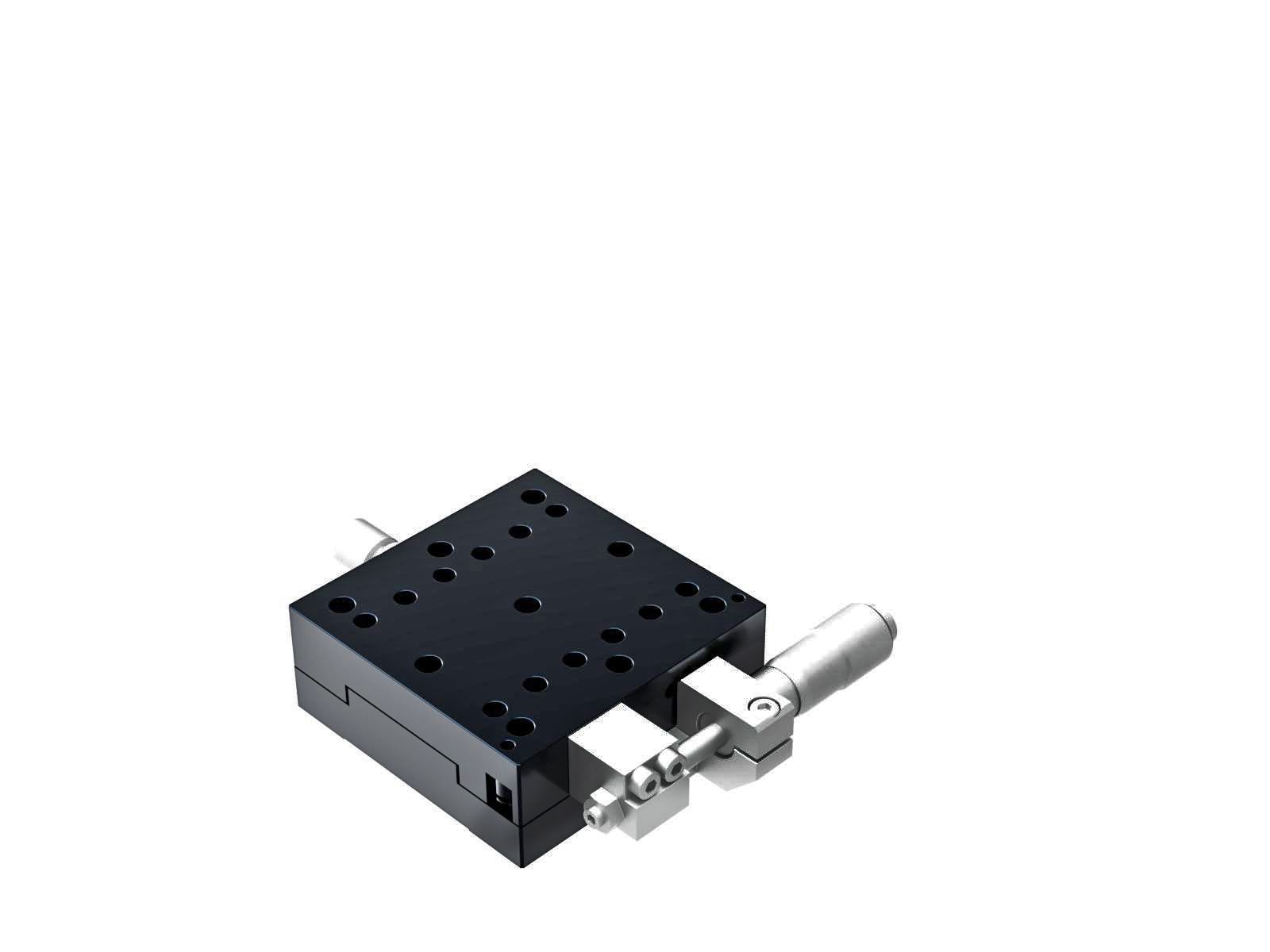 Łożysko krzyżowo-rolkowe 65X65mm, aluminiowe, stolik osi X, boczny mikrometr, +/-6.5mm, gwinty 1/4-20 — zdjęcie produktu, nr katalogowy TAM-651SUU