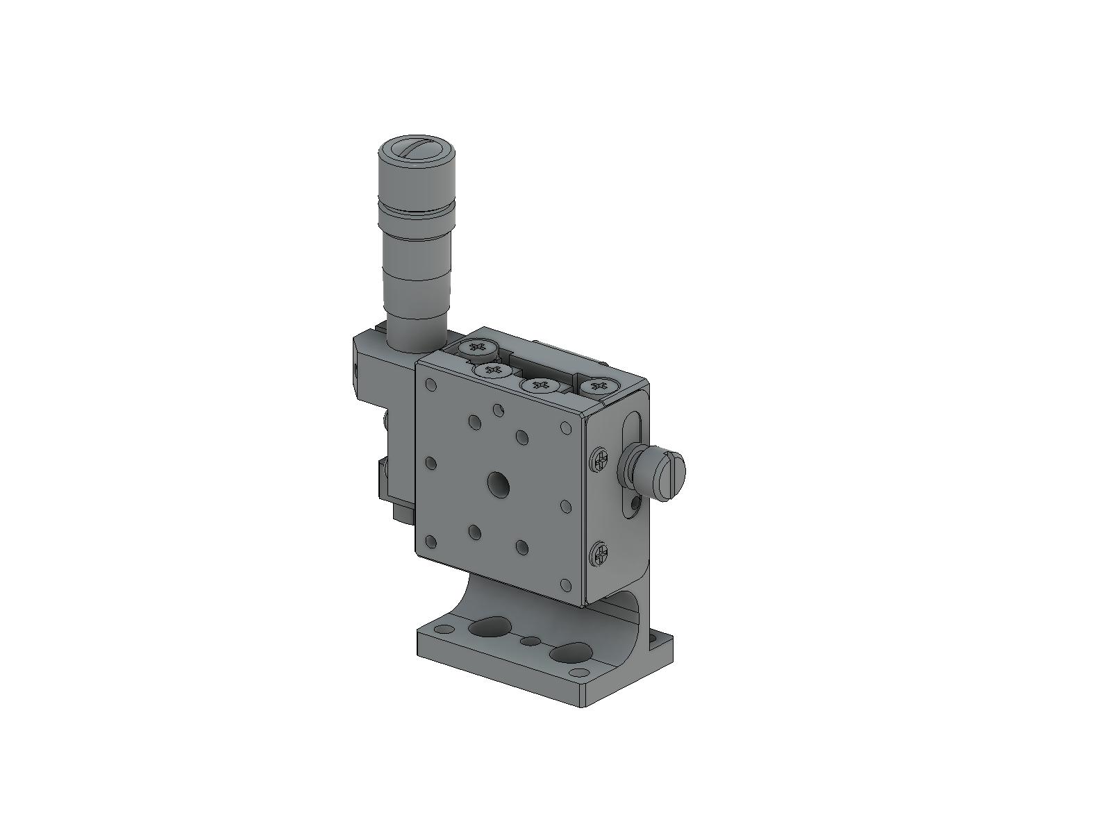 Łożysko EXC 25X25mm, kompatybilne z próżnią, stal nierdzewna, stolik Z-osi, (platforma pionowa/baza pozioma) mikrometr centralny, +/-3mm, gwinty M2 (TSDS-253L)