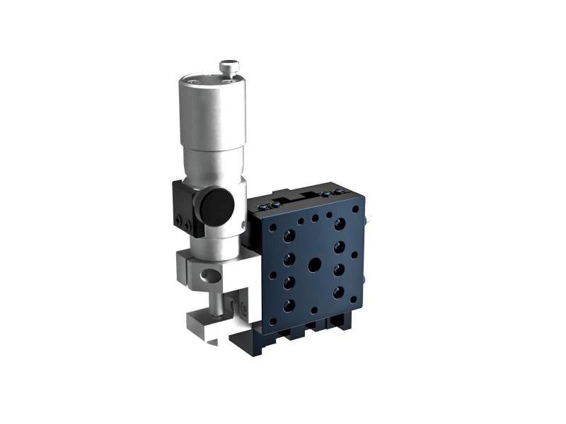 Łożysko krzyżowe 40X40mm, aluminiowe, stolik osi Z, (platforma pionowa/baza pozioma) boczny mikrometr śrubowy submikronowy, +/-6.5mm, gwinty M3 (TAM-403LWP)