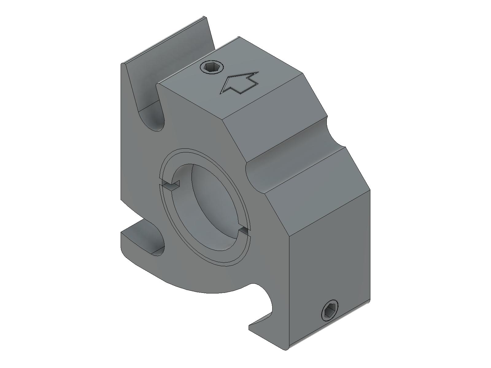 Slot klatki w stałym mocowaniu optycznym dla optyki o grubości 12.7mm (C16-SLFH-12.7A)