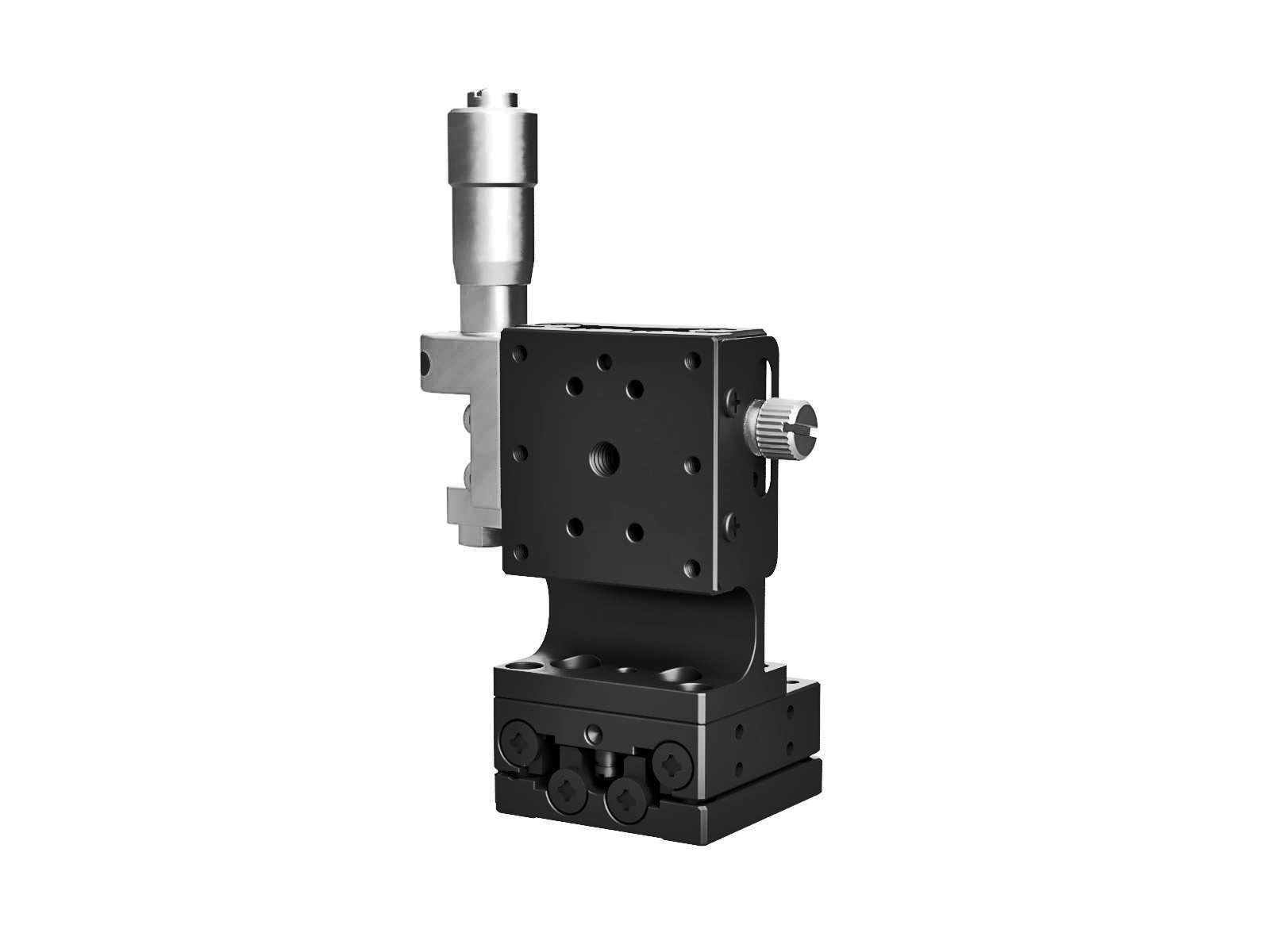Łożysko EXC 25X25mm, stalowe, stolik osi XZ, (pionowa platforma) mikrometr na środku, +/-3mm, gwinty M2 (TSD-254CL)