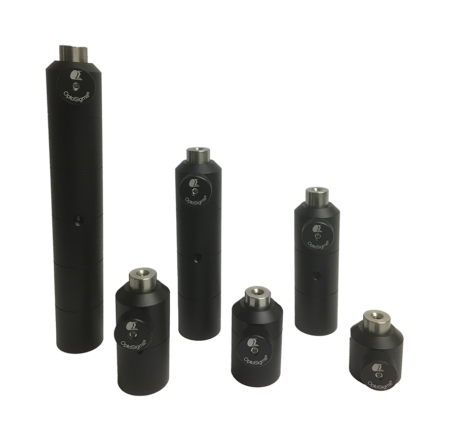 Uchwyt słupa aluminiowego anodowanego na czarno 50mm, słupy 1/2 cala, gwint 1/4-20 (PHV-12.7-50UU)
