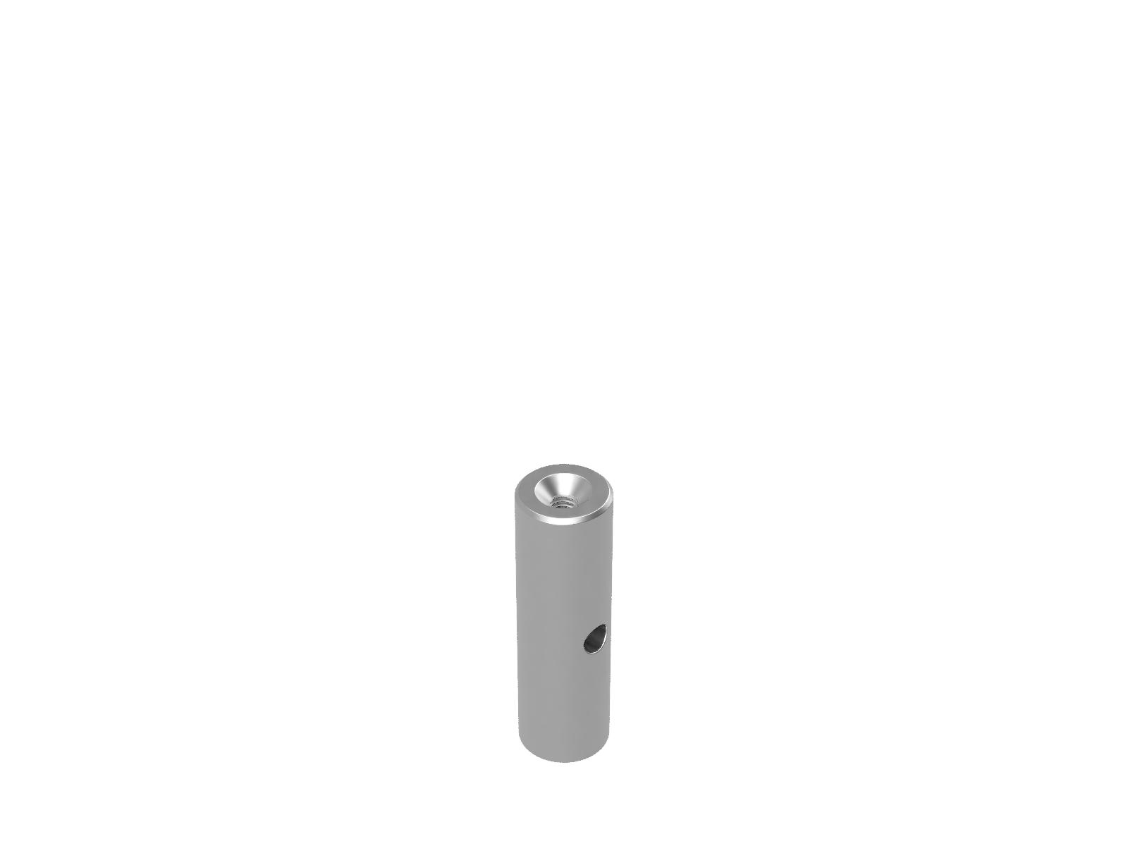 Słupek metryczny 12mm do wysokiej próżni, wysokość 40mm (VRO-12-40)