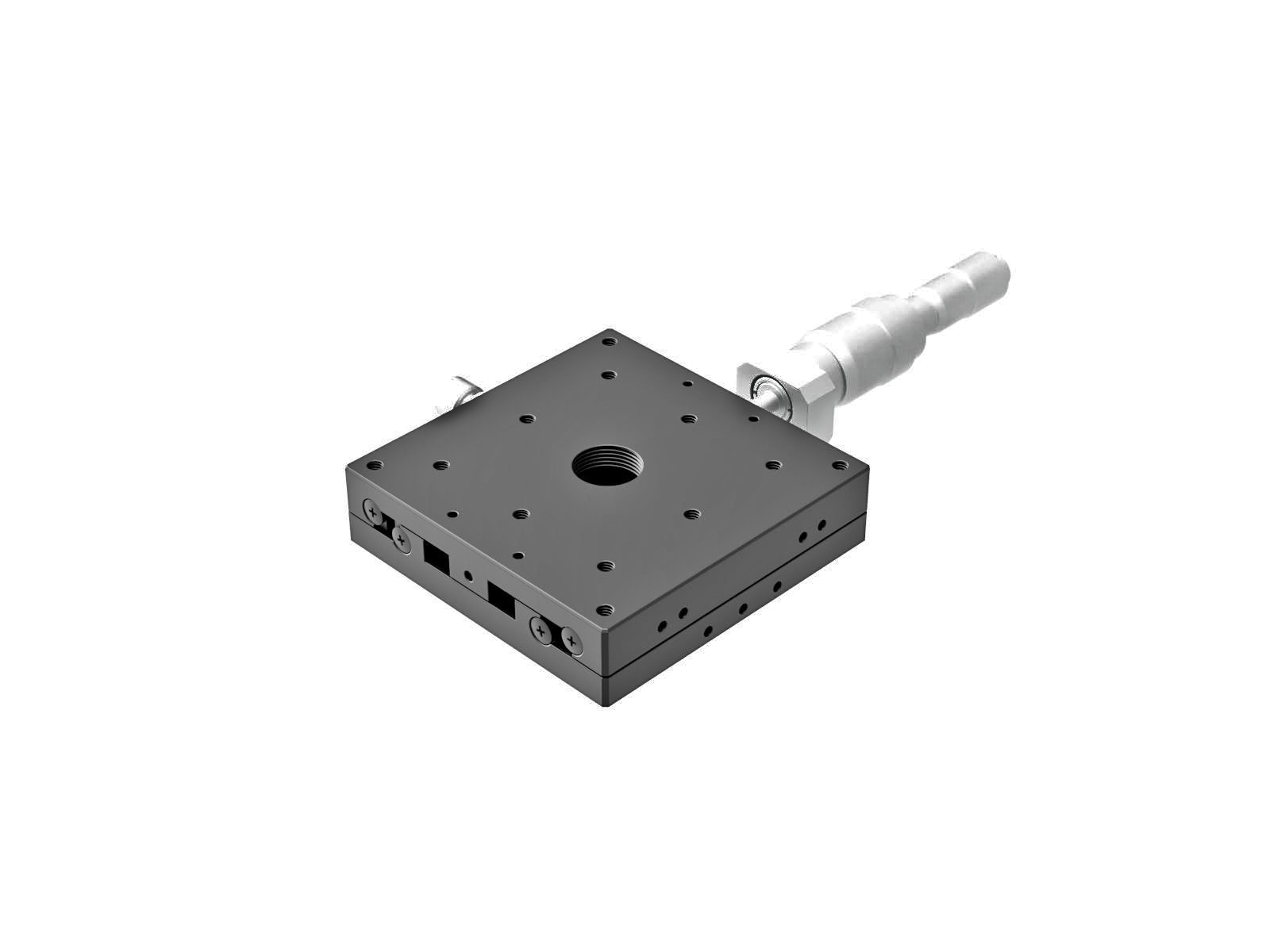 Łożysko EXC 80X80mm, stalowe, stolik osi X, mikrometr centralny różnicowy, +/-6.5mm, gwinty M4 (TSD-801CDM)