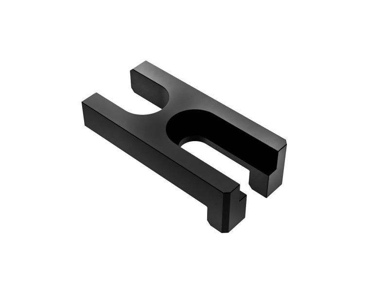 Zacisk widelcowy aluminiowy metryczny do stojaka na cokole, długość 42mm (RC-10A-17)