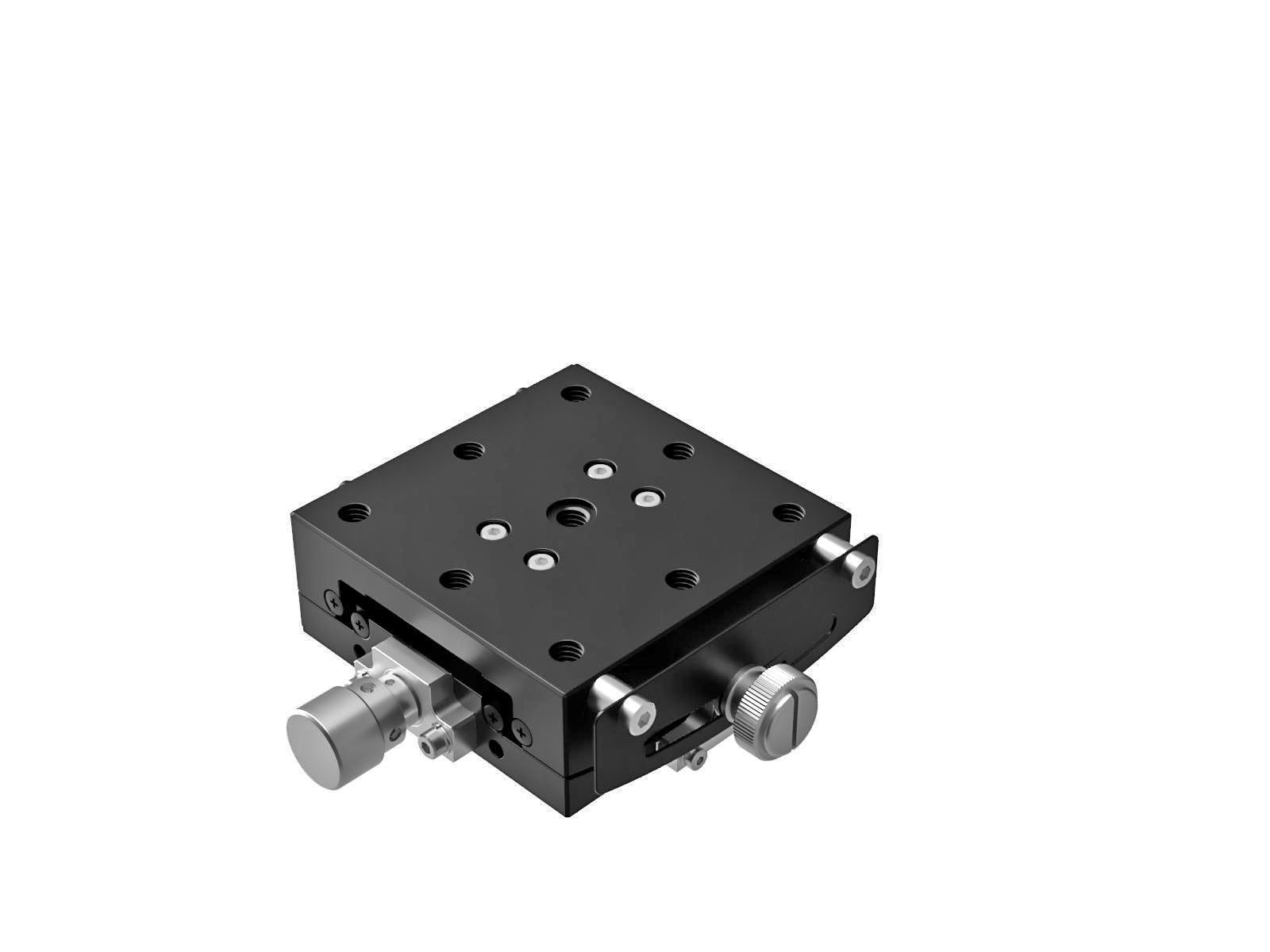 Goniometr 65X65mm, łożyska EXC, 1-osiowy, +/-10 stopni, 100mm wysokość osi, przekładnia ślimakowa, 1/4-20 gwint (GOHT-65A100BUU)