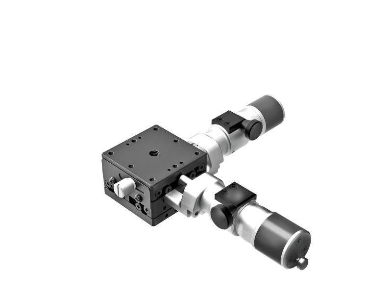 Łożysko EXC 40X40mm, stalowe, stolik XY, centralny mikrometr śrubowy submikronowy, +/-6.5mm, gwinty M3 (TSD-402CWP)