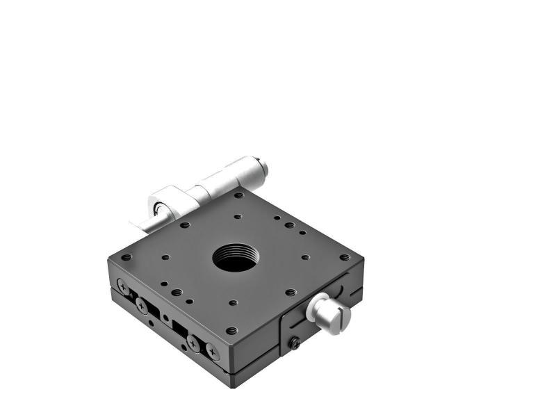 Łożysko EXC 60X60mm, stalowe, stolik X-Axis, mikrometr boczny, +/-6.5mm, gwinty M4, prawoskrętny — zdjęcie produktu, nr katalogowy TSD-601SR