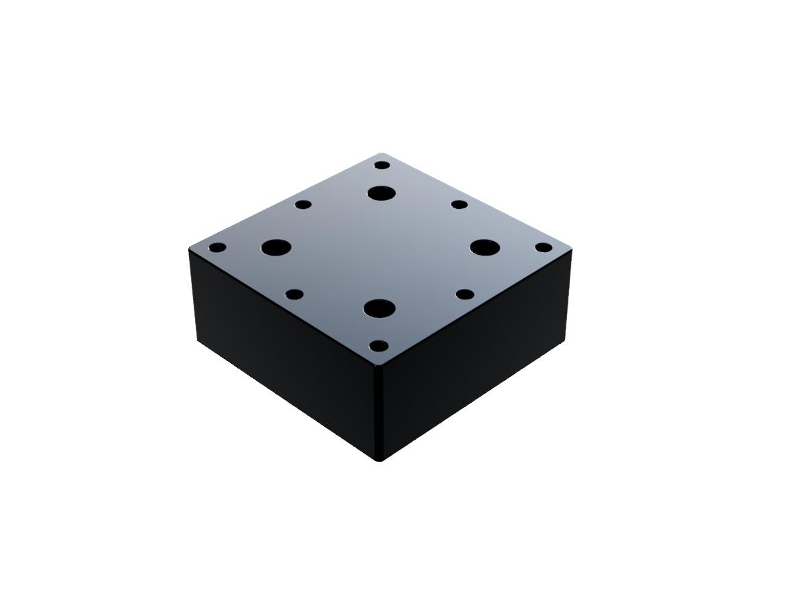 Dystans 60mm x 60mm x 25mm (MSP-6025C)