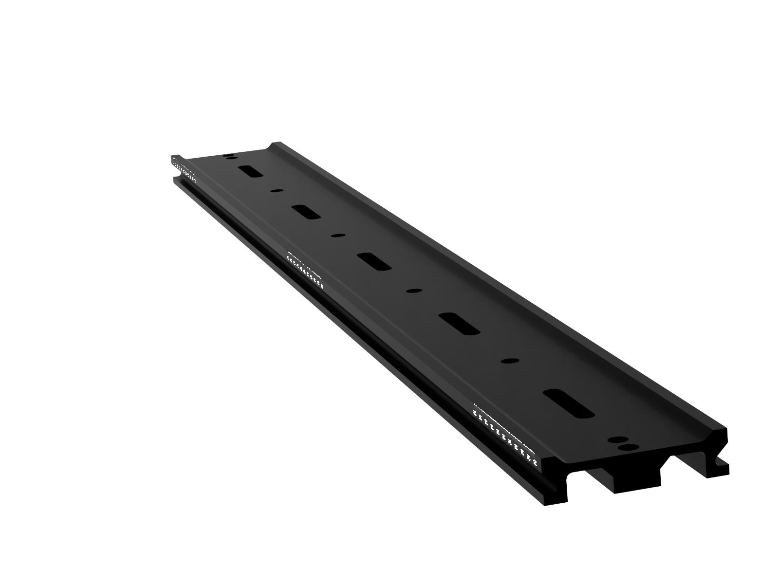 1000mm-długa szyna optyczna z milimetrową skalą, szerokość 100mm, długość slotu M6 x 25mm (OBT-1000LH-LMS)