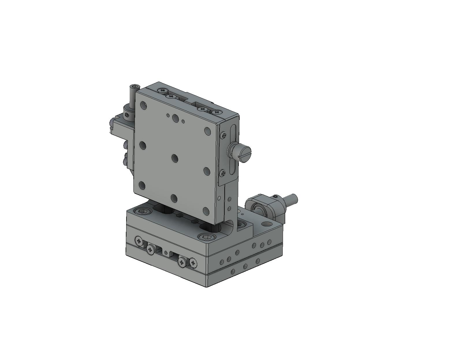 Łożysko EXC 65X65mm, stalowe, stolik osi XZ, (platforma pionowa) śruba sześciokątna centralna, +/-6.5mm, gwinty 1/4-20 (TSD-654CLFPUU)