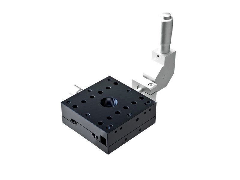 Łożysko krzyżowo-rolkowe 60X60mm, aluminiowe, stolik osi X, centralny mikrometr 90°, +/-6.5mm, gwinty M4 (TAM-601CDL)