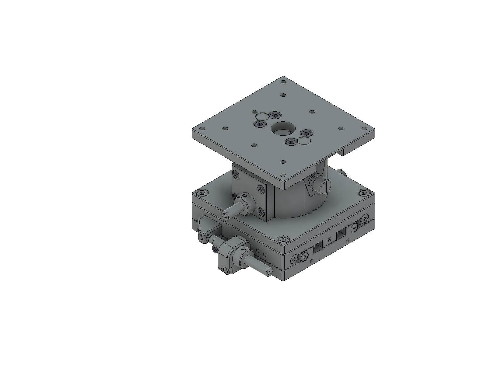 Łożysko EXC 80X80mm, stalowe, stolik osi XZ, śruba sześciokątna boczna, +/-12.5/5.0mm, gwinty M4 (TSD-804SFP)