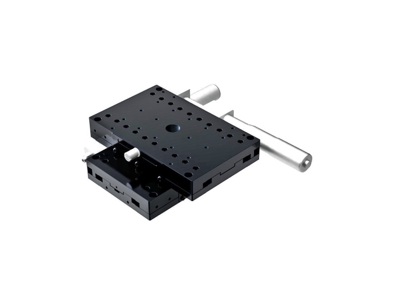 Łożysko krzyżowo-rolkowe 100X160mm, aluminiowe, stolik XY, mikrometr boczny, +/-25mm, gwinty M4, prawoskrętne (TAM-10162SR)