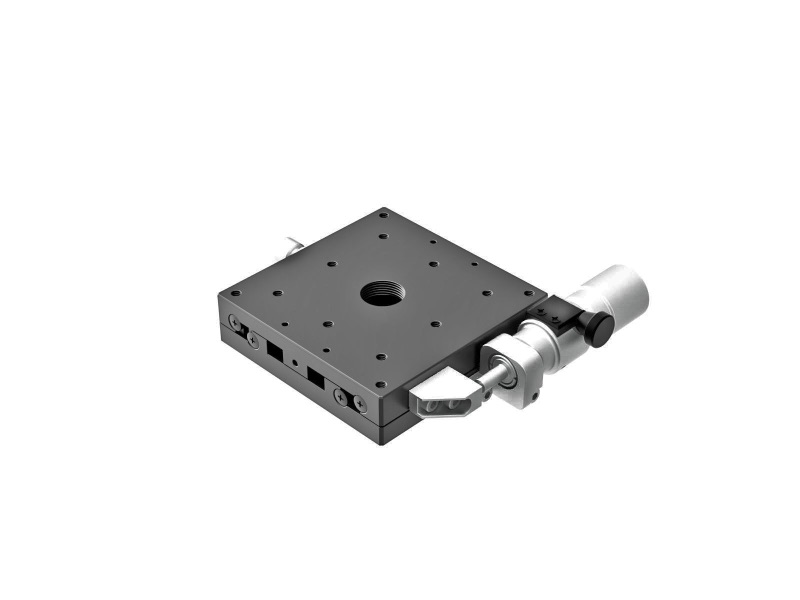 Łożysko EXC 80X80mm, stalowe, stolik osi X, mikrometr boczny z podmikronowym śrubą, +/-6.5mm, gwinty M4 (TSD-801SWP)