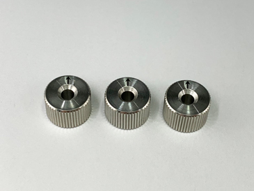 Uchwyty z pokrętłami na śrubę, stal nierdzewna, średnica 14-mm, gwint M6×0.25, opakowanie 3 szt. — zdjęcie produktu, nr katalogowy MHX-K-M6