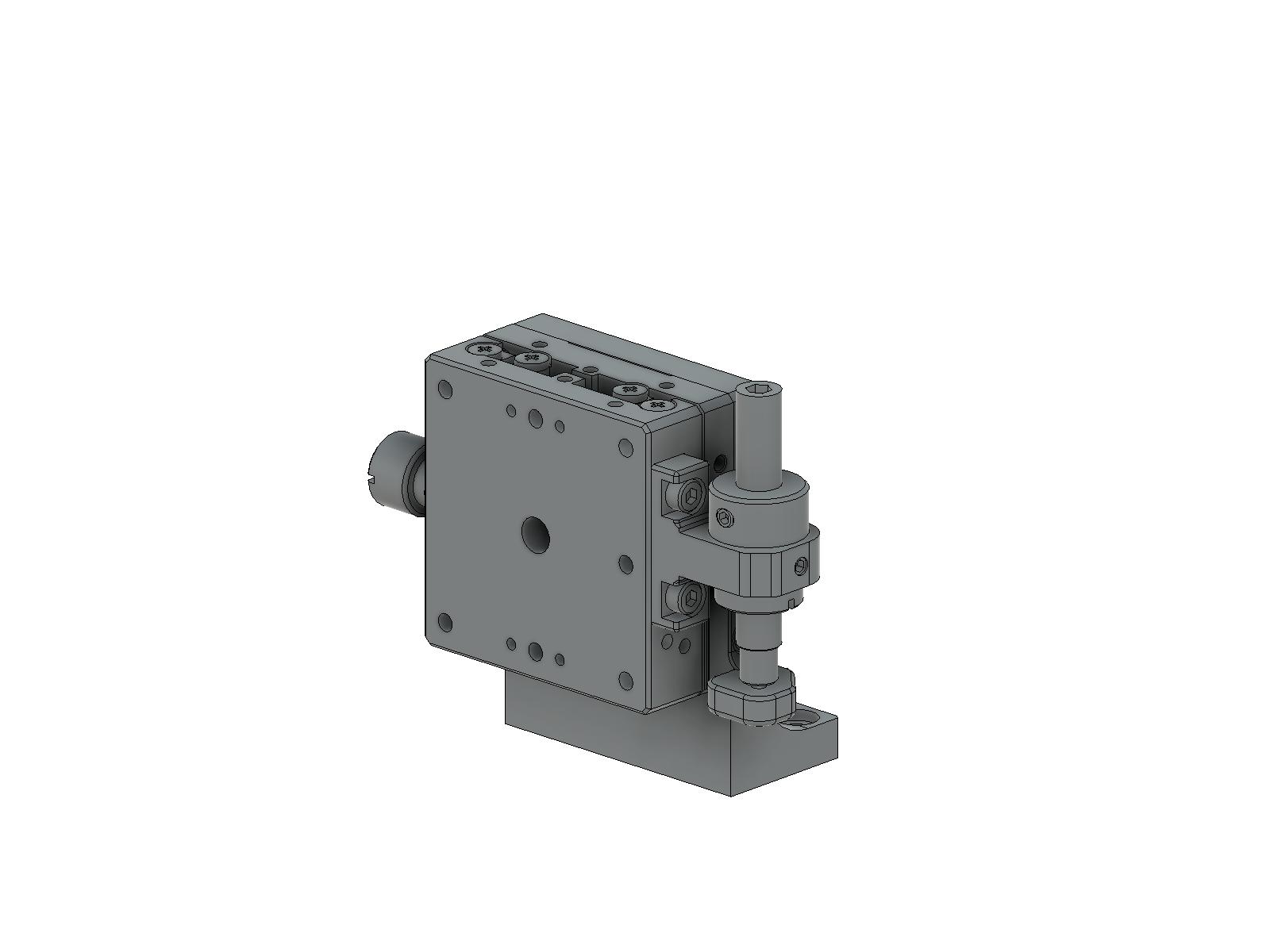 Łożysko EXC 40X40mm, ze stali nierdzewnej, stolik Z-osi, (pionowa platforma/horyzontalna baza) boczna śruba sześciokątna, +/-6.5mm, gwint M3 (TSDH-403LFP)