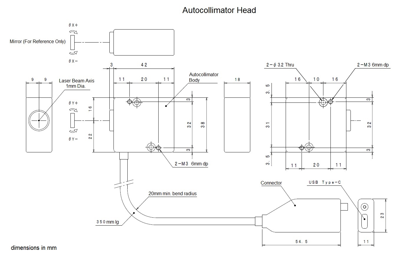 Kompaktowy system autokolimatora laserowego (TM-2070)