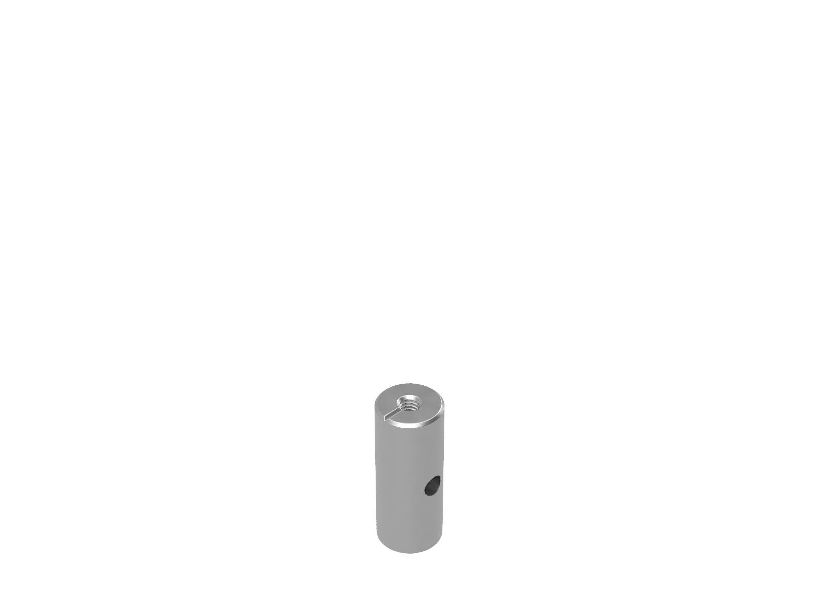 Słupek metryczny 12mm do wysokiej próżni, wysokość 30mm (VRO-12-30)