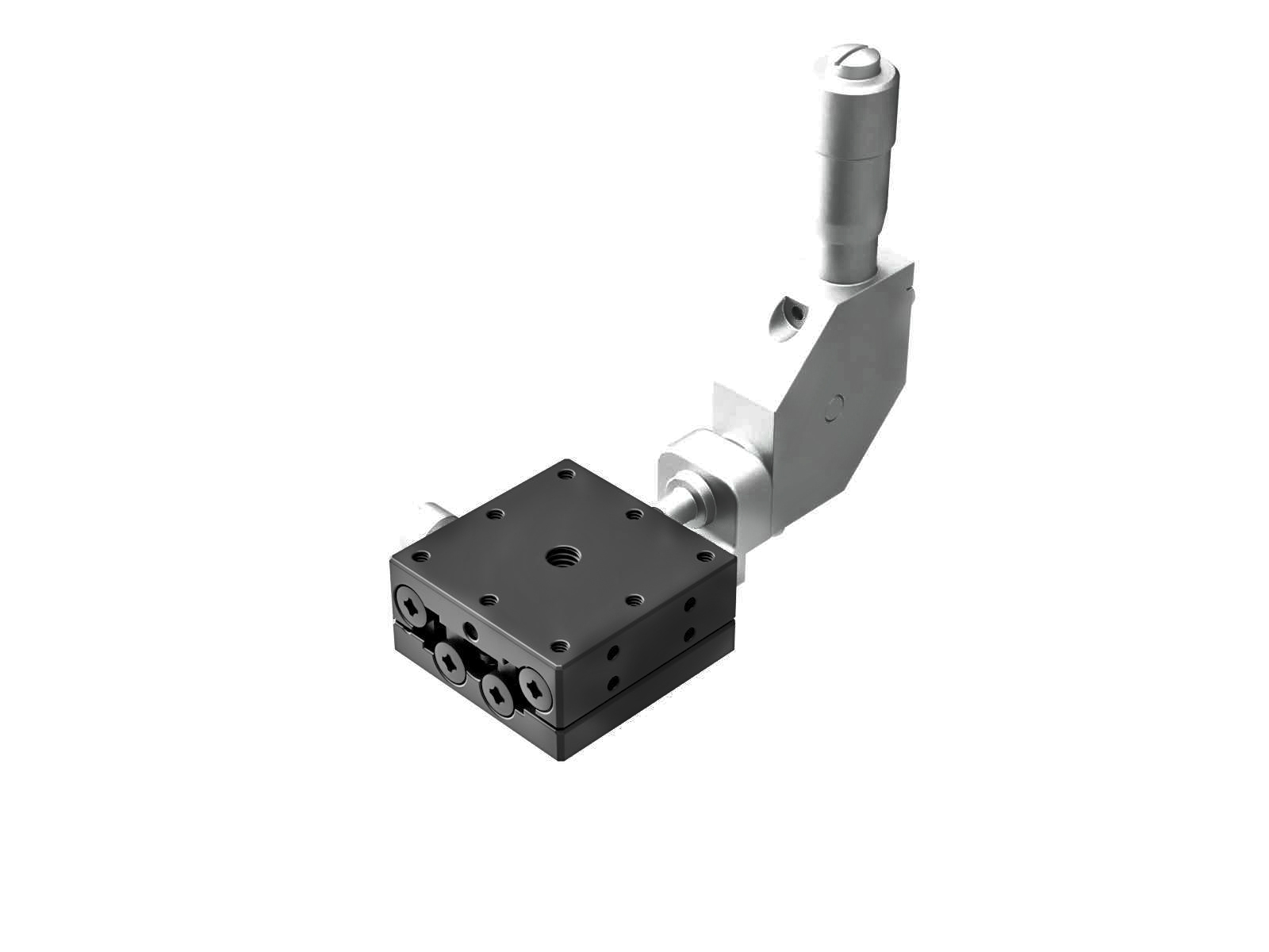 Łożysko EXC 25X25mm, stalowe, stolik osi X, mikrometr na środku 90°, +/-3mm, gwinty M2 (TSD-251CDL)