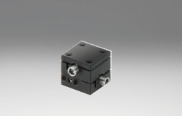 Prowadnica jaskółczy ogon 15X15mm, mosiężne, stolik XY, śruba prowadząca centralna, +/-2mm, gwinty M2 (TASB-152)