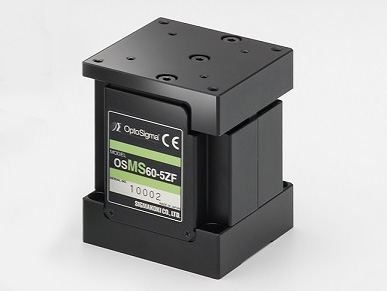 Zmotoryzowany stalowy stolik liniowy, pionowa płaska oś, rozmiar 60mm, skok 5mm (OSMS60-5ZF)