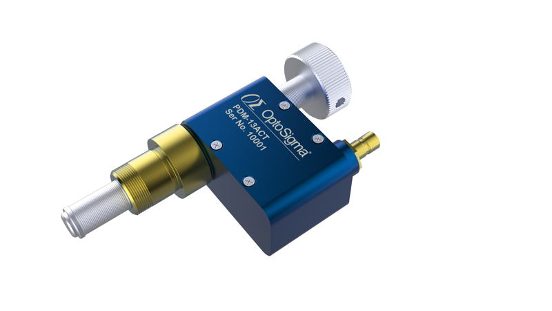 13mm Skok Aktuator Piezomotoru, Rozdzielczość 20nm, Obciążenie 2.9kg, Płaski Koniec — zdjęcie produktu, nr katalogowy PDM-13ACT