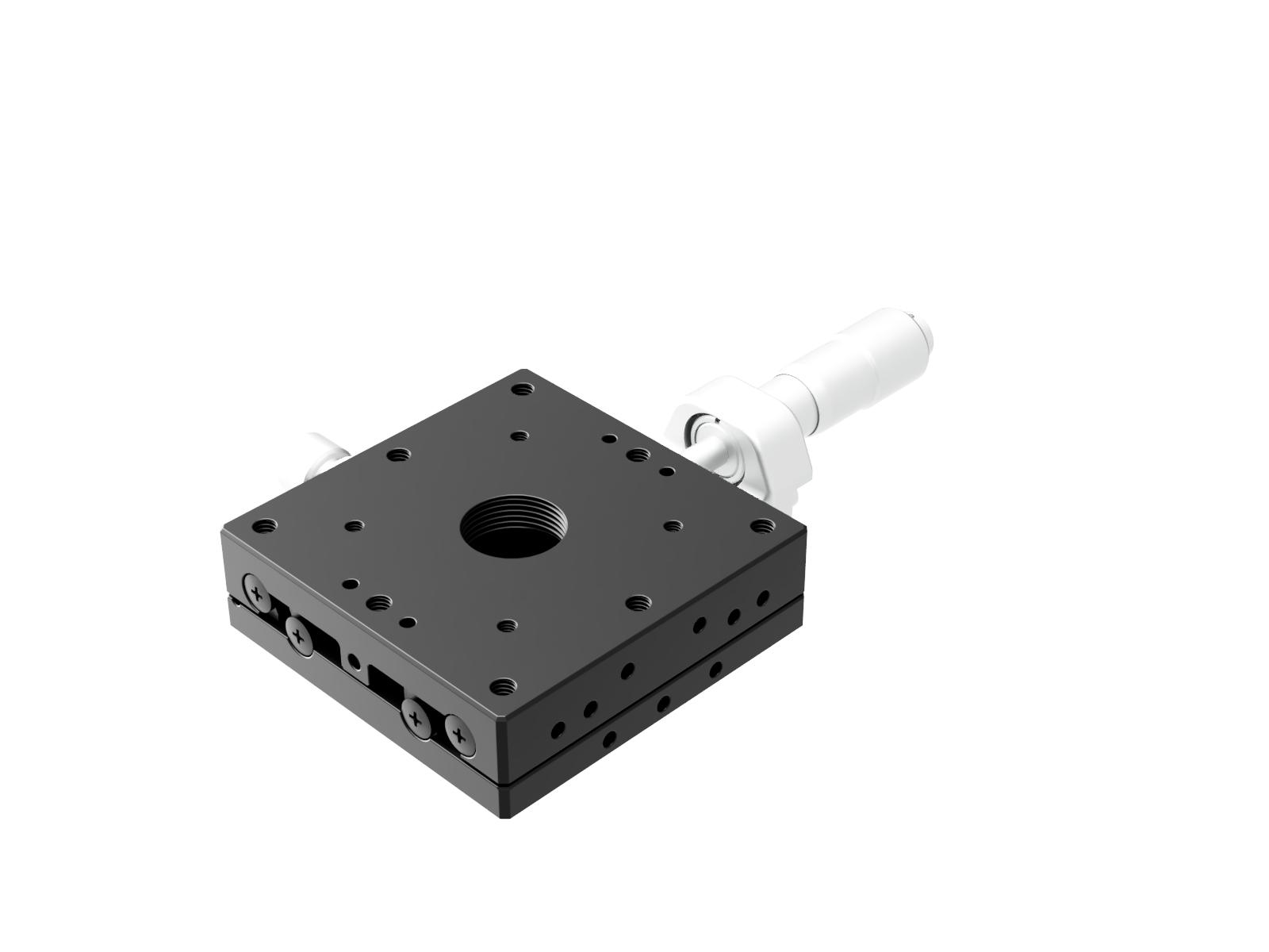 Łożysko EXC 60X60mm, stalowe, stolik X-Axis, mikrometr centralny, +/-6.5mm, gwinty M4 — zdjęcie produktu, nr katalogowy TSD-601C