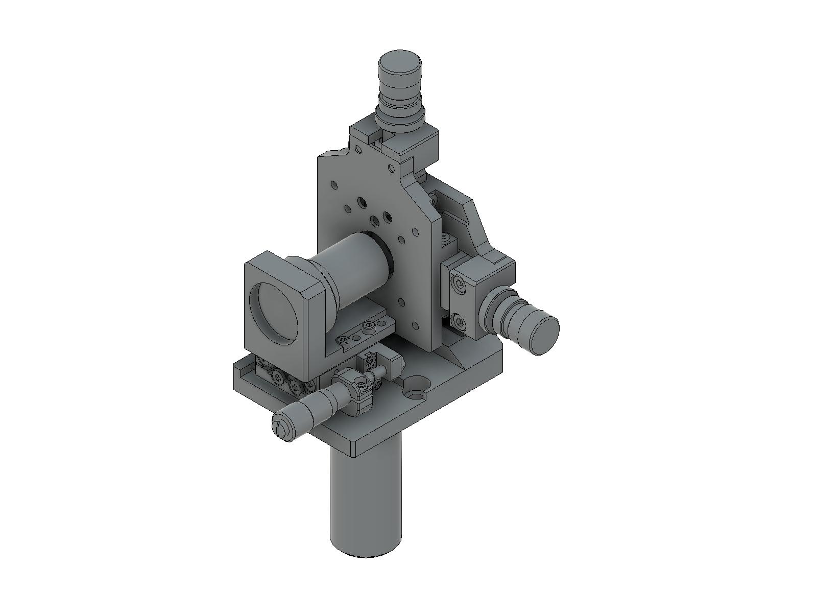 Uchwyt filtru przestrzennego z OBL-10 i mikrometrem precyzyjnym oraz słupkiem (SFB-16DMRO-OBL10-25)