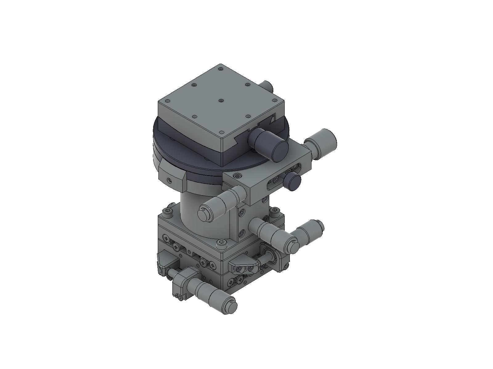 Stalowa platforma 5-osiowa 60mm Rozmiar Napęd boczny Gwinty metryczne (TSD-60DS)