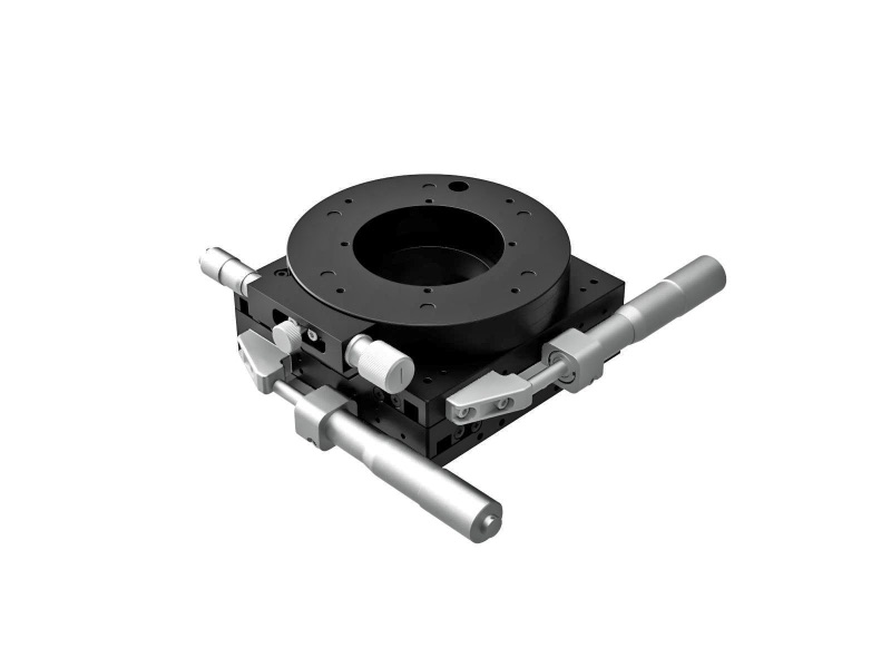 Stalowa platforma XY z obrotowym stolikiem 120mm Rozmiar Gwinty metryczne (TSD-1207SH)