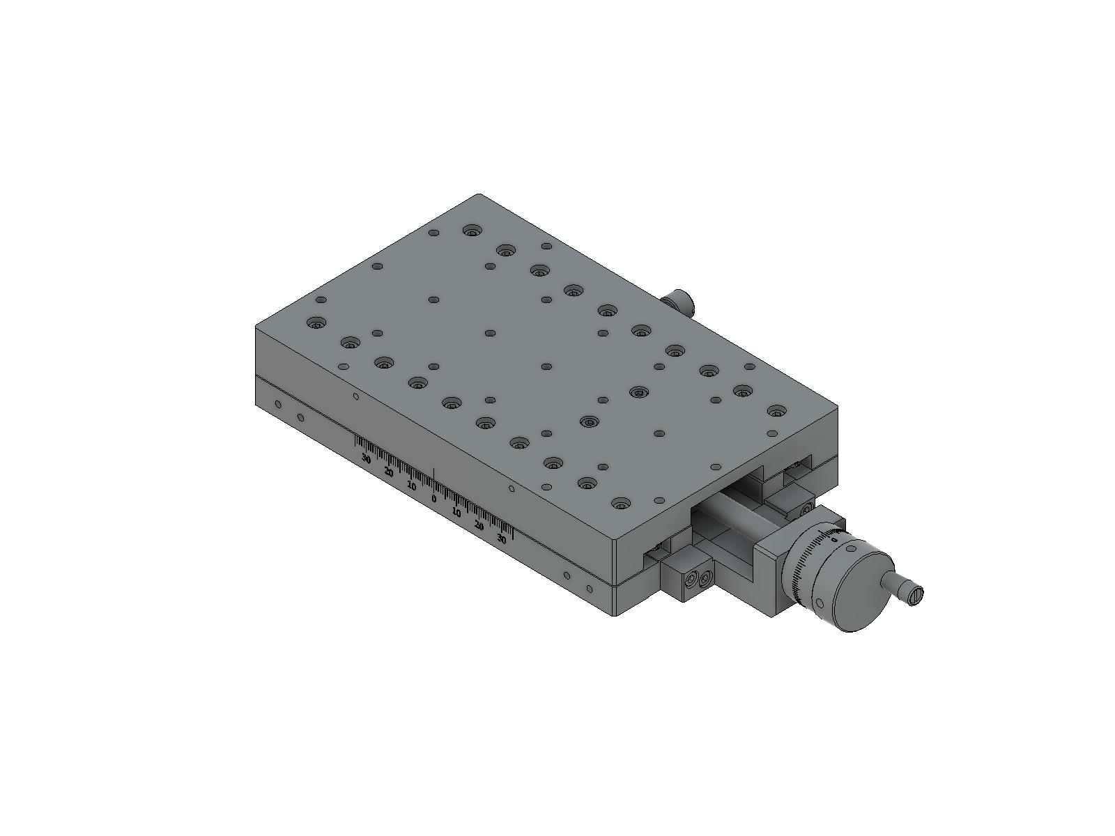 Łożysko krzyżowe 100X160mm, aluminiowe, stolik osi X, śruba prowadząca centralna, +/-35mm, gwinty M4 (TAMC-10161)