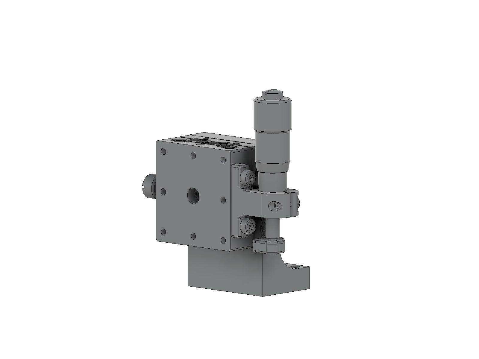 Łożysko EXC 25X25mm, ze stali nierdzewnej, stolik Z-osi, (pionowa platforma/horyzontalna baza) boczny mikrometr, +/-3mm, gwint M2 (TSDH-253L)