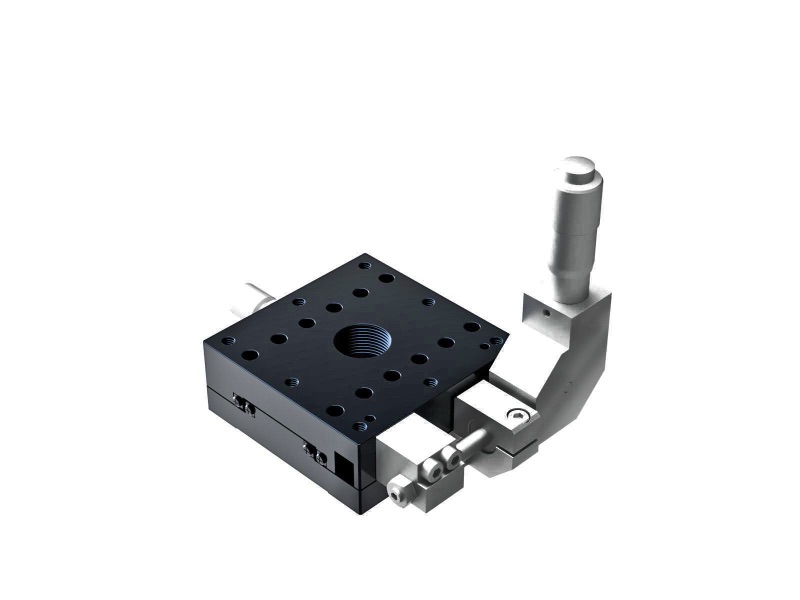 Łożysko krzyżowo-rolkowe 60X60mm, aluminiowe, stolik osi X, boczny mikrometr 90°, +/-6.5mm, gwinty M4 (TAM-601SDL)