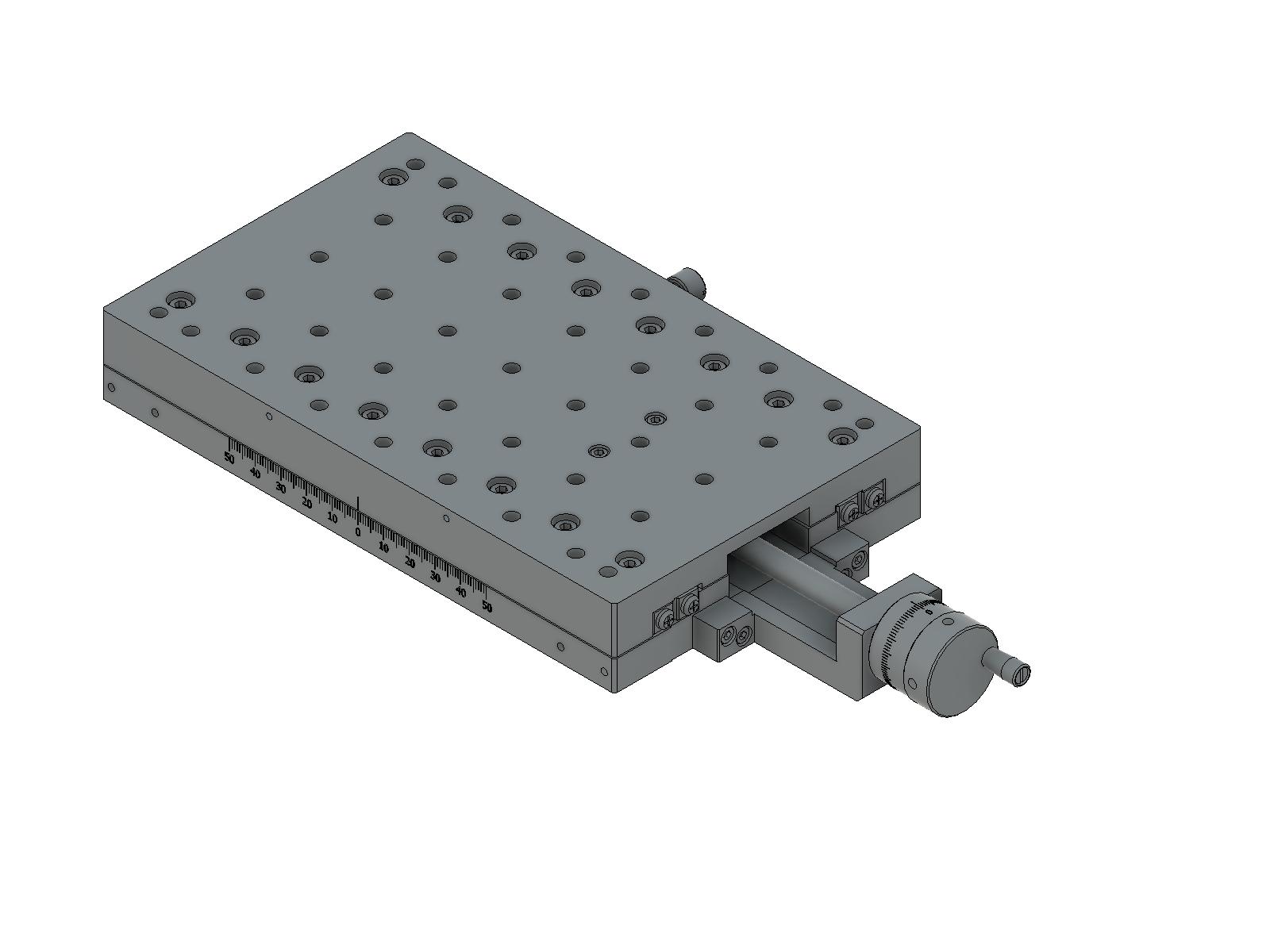 Łożysko krzyżowe 120X200mm, aluminiowe, stolik osi X, śruba prowadząca centralna, +/-50mm, gwinty M6 (TAMC-12201-M6)