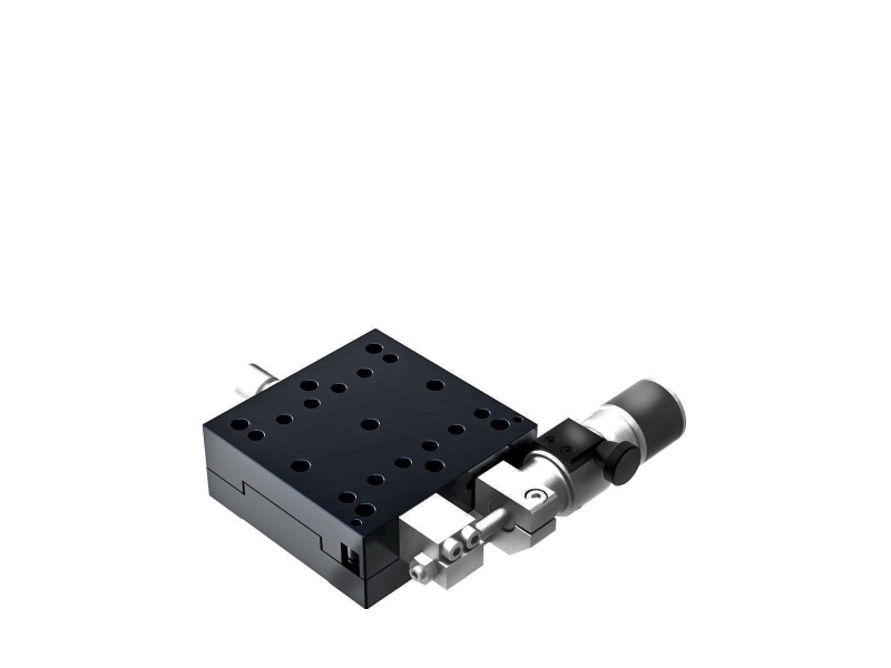 Łożysko krzyżowo-rolkowe 65X65mm, aluminiowe, stolik osi X, boczny mikrometr śrubowy sub-mikronowy, +/-6.5mm, gwinty M6 (TAM-651SWP-M6)