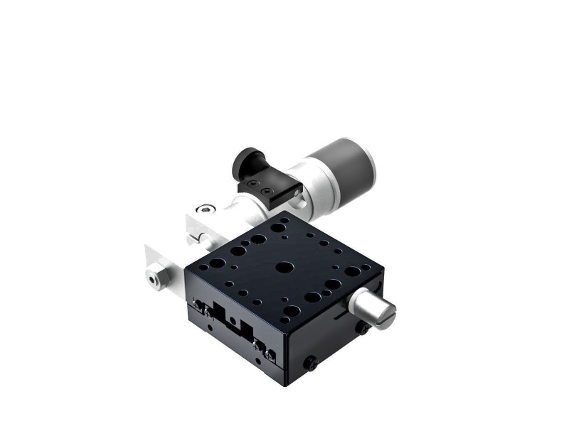 Łożysko krzyżowe 40X40mm, aluminiowe, stolik osi X, mikrometr boczny z śrubą mikro-wrzecionową, +/-6.5mm, gwinty 6-32, prawoskrętny (TAM-401SRWPUU)