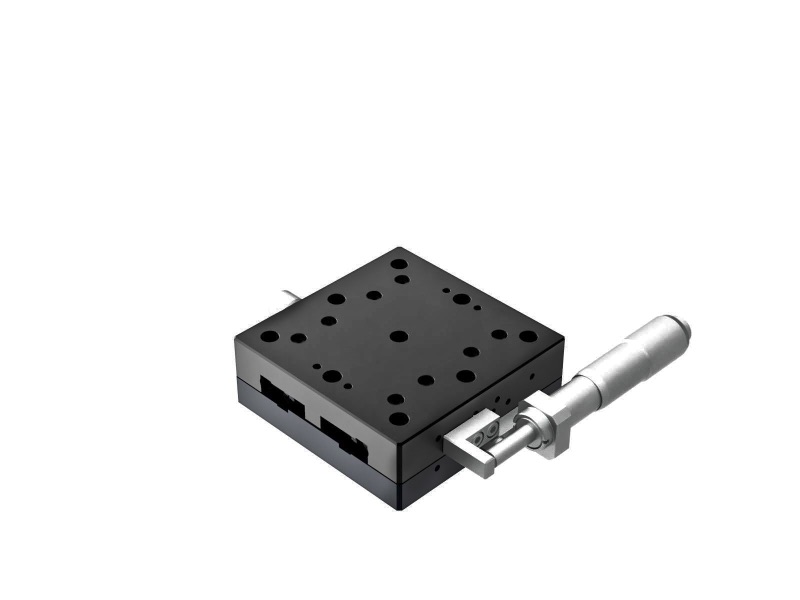 Łożysko kulkowe 65X65mm, aluminiowe, stolik osi X, mikrometr boczny, +/-12.5mm, gwinty M6 (TADC-651S25-M6)