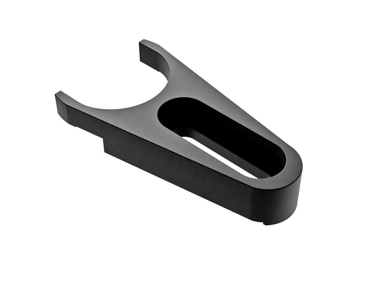 Uchwyt widelcowy na cokole, anodowane na czarno aluminium, szczelina 22mm, śruba 1/4-20 (PSCA-11.5UU)
