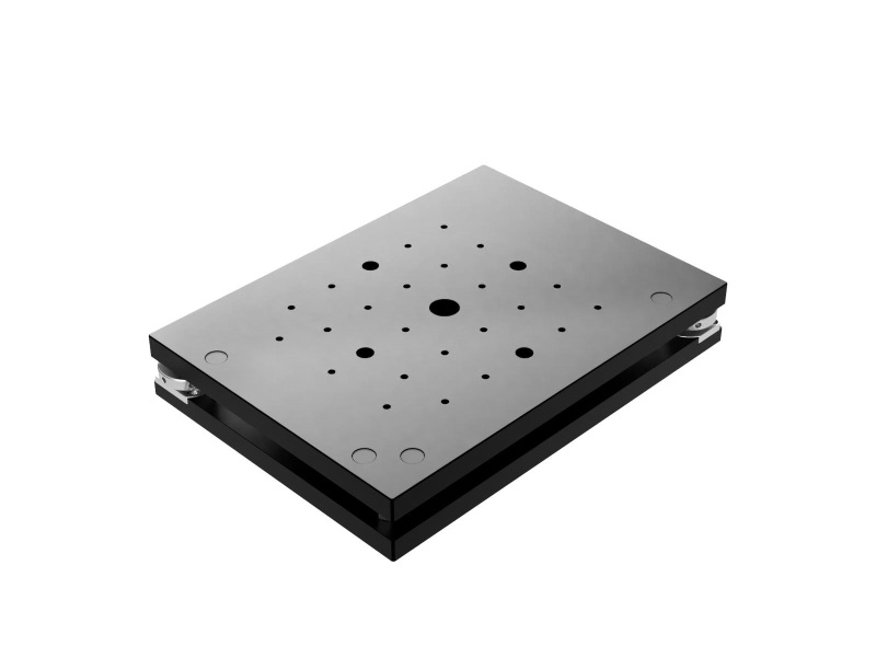 160X220mm, 2-osiowa kinematyczna platforma nachylająca, aluminium, regulacja pokrętłem krawędziowym, +/-0.7 stopnia, +/-0.6 stopnia, gwinty M4 (AIS-1622B)