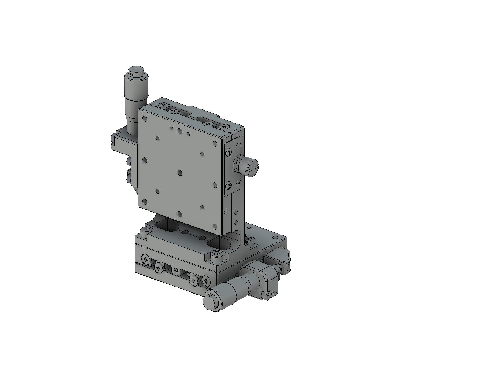 Łożysko EXC 60X60mm, stalowe, stolik osi XZ, (platforma pionowa) mikrometr boczny, +/-6.5mm, gwinty M4, prawoskrętny (TSD-604SRL)