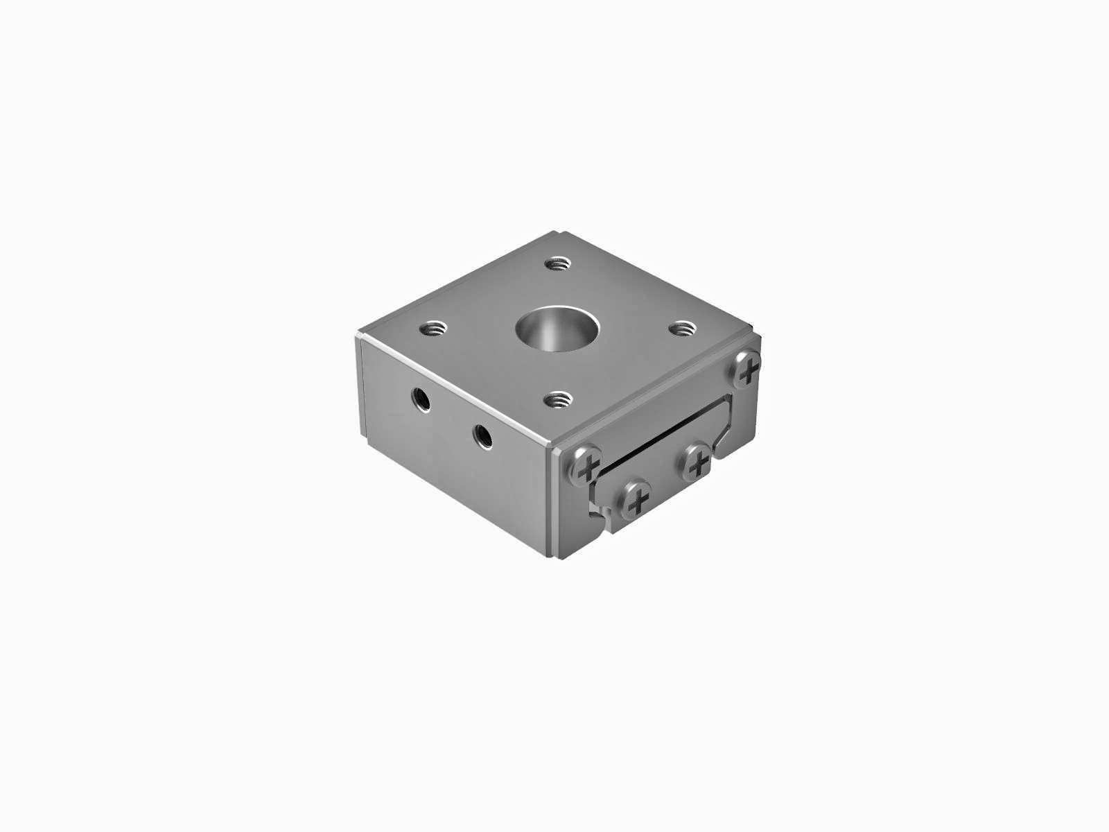 Łożysko EXC 20X20mm, ze stali nierdzewnej, suwak w osi X, (swobodne przesuwanie), +/-4mm, gwinty M2 (IPWS-F2020)