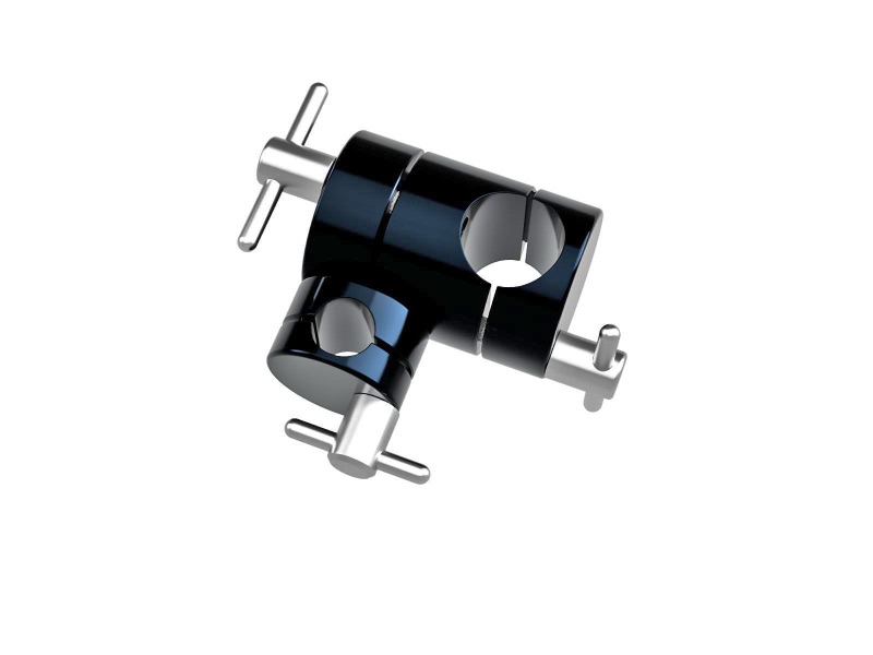 Uchwyty krzyżowe o zmiennym kącie do łączenia słupków 20mm z słupkami 12mm (CRHN-20-12)